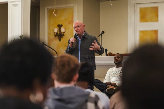 Sen. Mark Kelly tells CNN he’s seriously considering a presidential run.