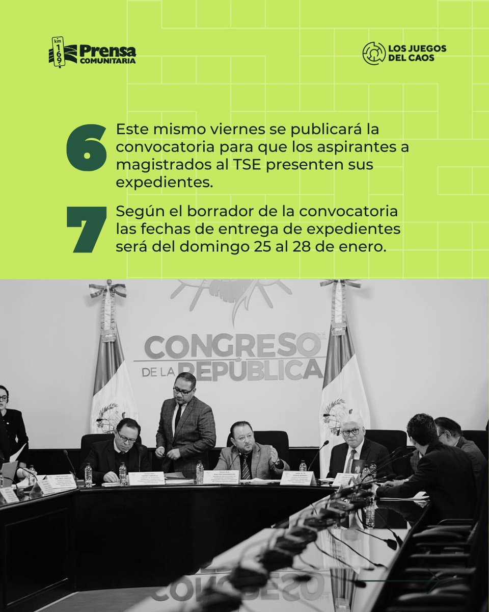 2⃣ #Elección2026 La Comisión Postuladora del TSE realizó su primera sesión de trabajo y abrió la convocatoria para aplicar a cargo de magistrados al tribunal electoral