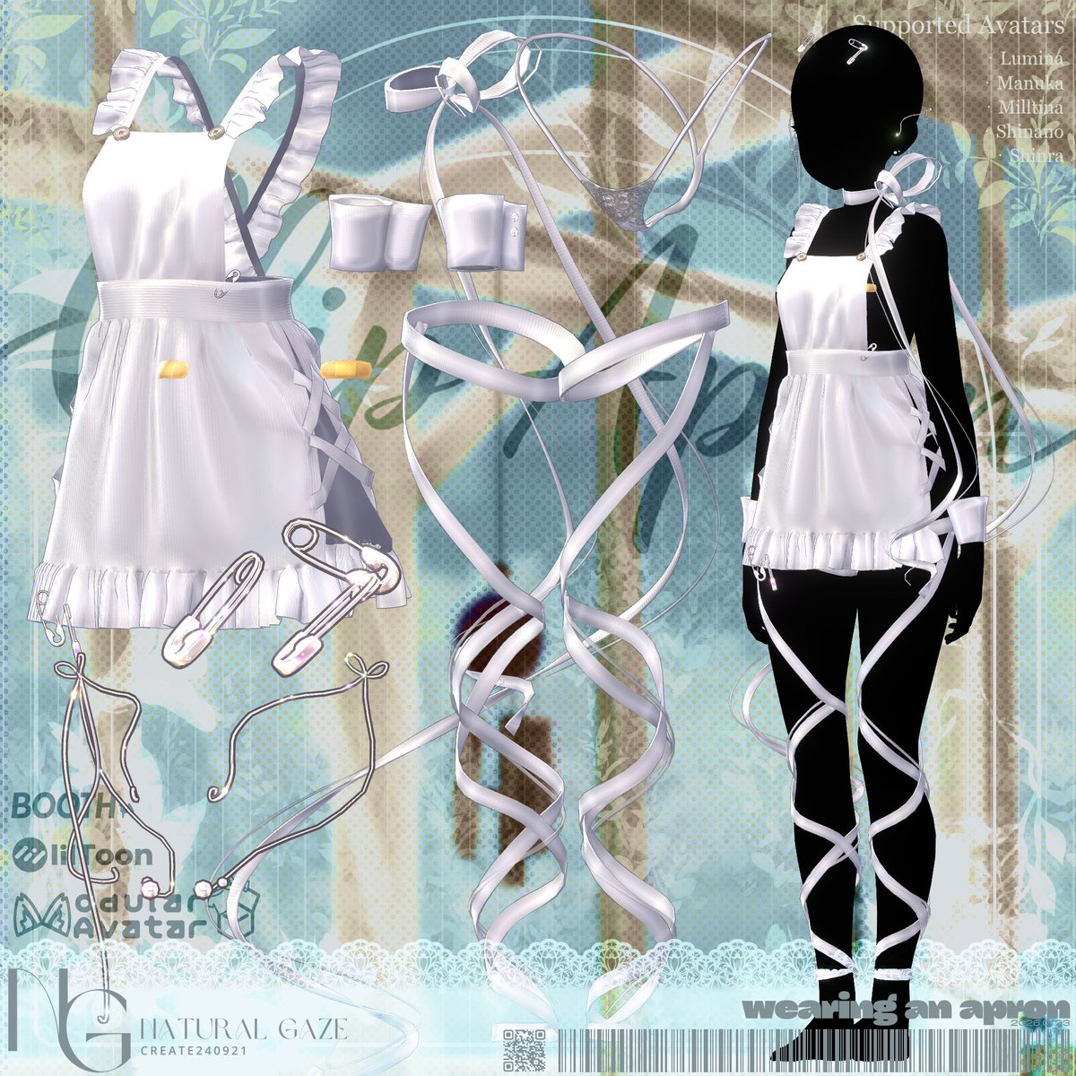 ┈┈✧〈 ClipApron🧷 〉✧┈┈
明日1月23日18:00より発売開始いたします！

可愛さとセクシーさを同時にアピールしましょうෆ

❝見可愛いエプロンと一緒に⑉౨ৎ❞
❝ついているクリップがポイント.ᐟ❞
❝ロングネックのリボンでかわいらしさをアップ✦❞

フルパッケージ購入時、ClipApron Pose