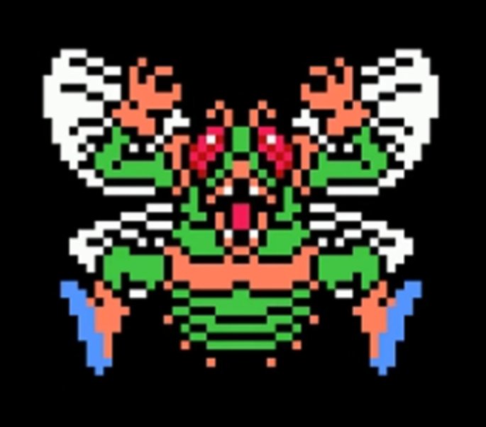 Shingu629's tweet image. 『#ドラゴンクエスト4』より
はえおとこです。
中々作り応えがありました！
#アイロンビーズ　#レトロゲーム
#ファミコン　#エニックス