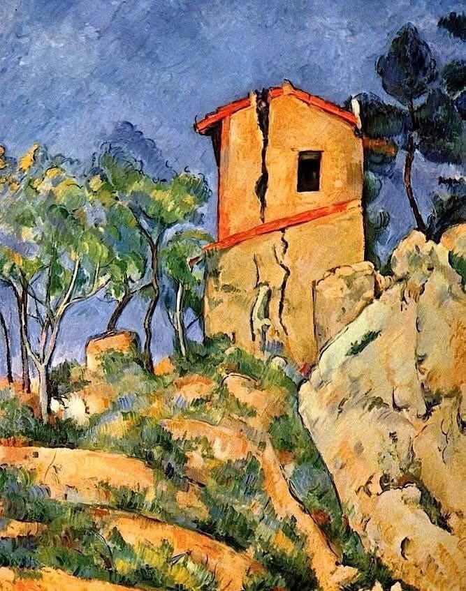 olgatuleninova's tweet image. Paul CÉZANNE (1839-1906)

Peintre français ayant fait partie des impressionnistes puis considéré comme le précurseur du Post-impressionnisme et du Cubisme.

     "La maison aux murs fissurés" 1892-94
       Huile sur toile - 65 x 54 cm
   New-York,  Métropolitan Museum of arts
