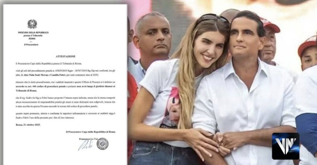 indiodvenezuela's tweet image. 🔴 Justicia italiana declaró a Alex Saab y Camilla Fabri inocentes de todos los cargos que se le imputaban
#VickyPresstitute
Mira Pa'acá @VickyDavilaH venezuela-news.com/justicia-itali…