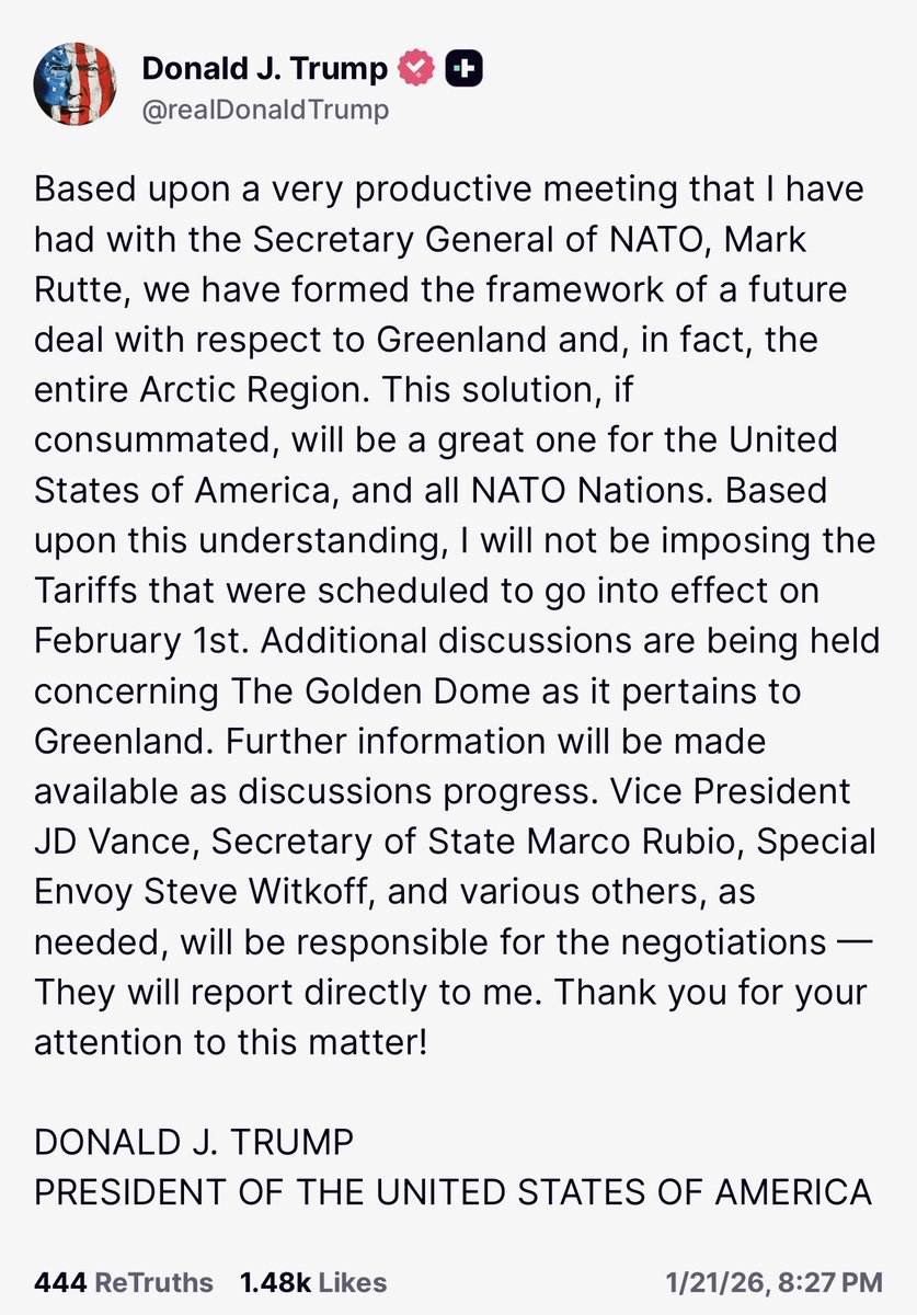 Greenland tariffs are gone. So is the world’s trust in the United States as a reliable trade partner.