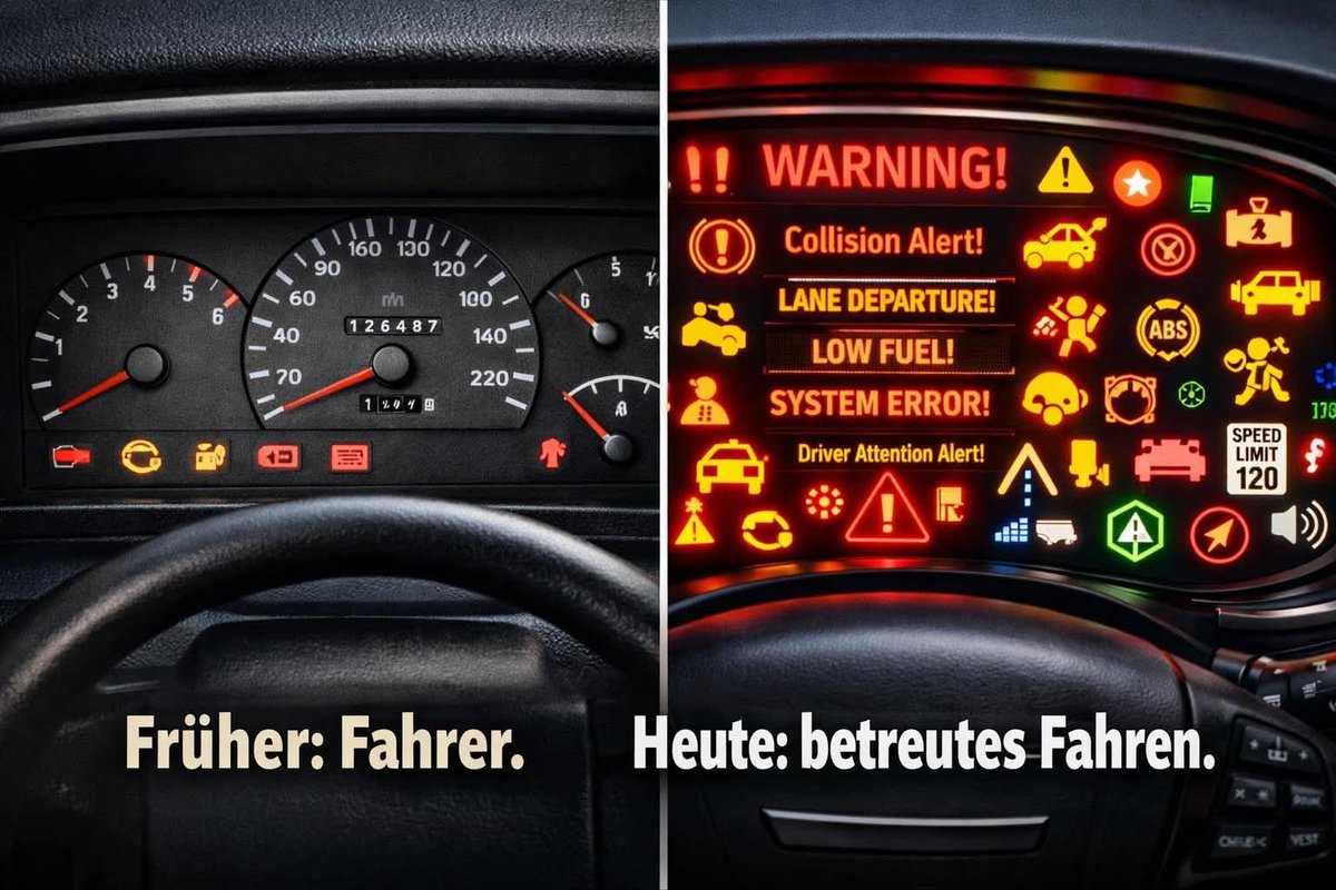 BismarckOt82951's tweet image. Ich (@lebegelassen) hatte die letzten Tage mal ganz unvoreingenommen einen modernen Neuwagen zum Testen.

Einfach, um mir selbst zu beweisen, dass ich vielleicht unfair bin und die Technik ja inzwischen wirklich hilfreich sein könnte.

Ich lag falsch. Sehr falsch.

Es ist gar…