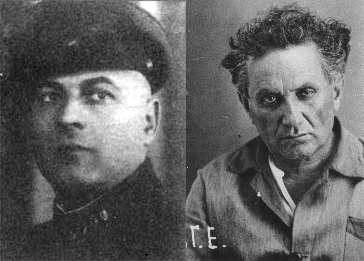 Der jüdisch geborene Kommunist Grigori Sinowjew (rechts) kommt mit Lenin 1917 aus der Schweiz nach Russland zurück und beteiligt sich aktiv an den Massenmorden, die mit der kommunistischen Revolution einhergehen. Nicht nur das Zitat "Wir müssen 90 der 100 Millionen Russlands für