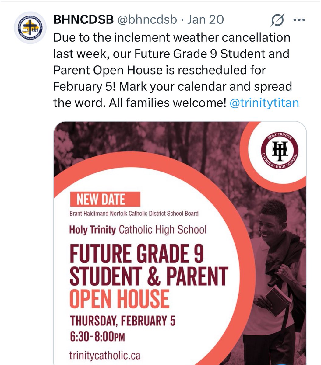 Holy Trinity CHS tweet media