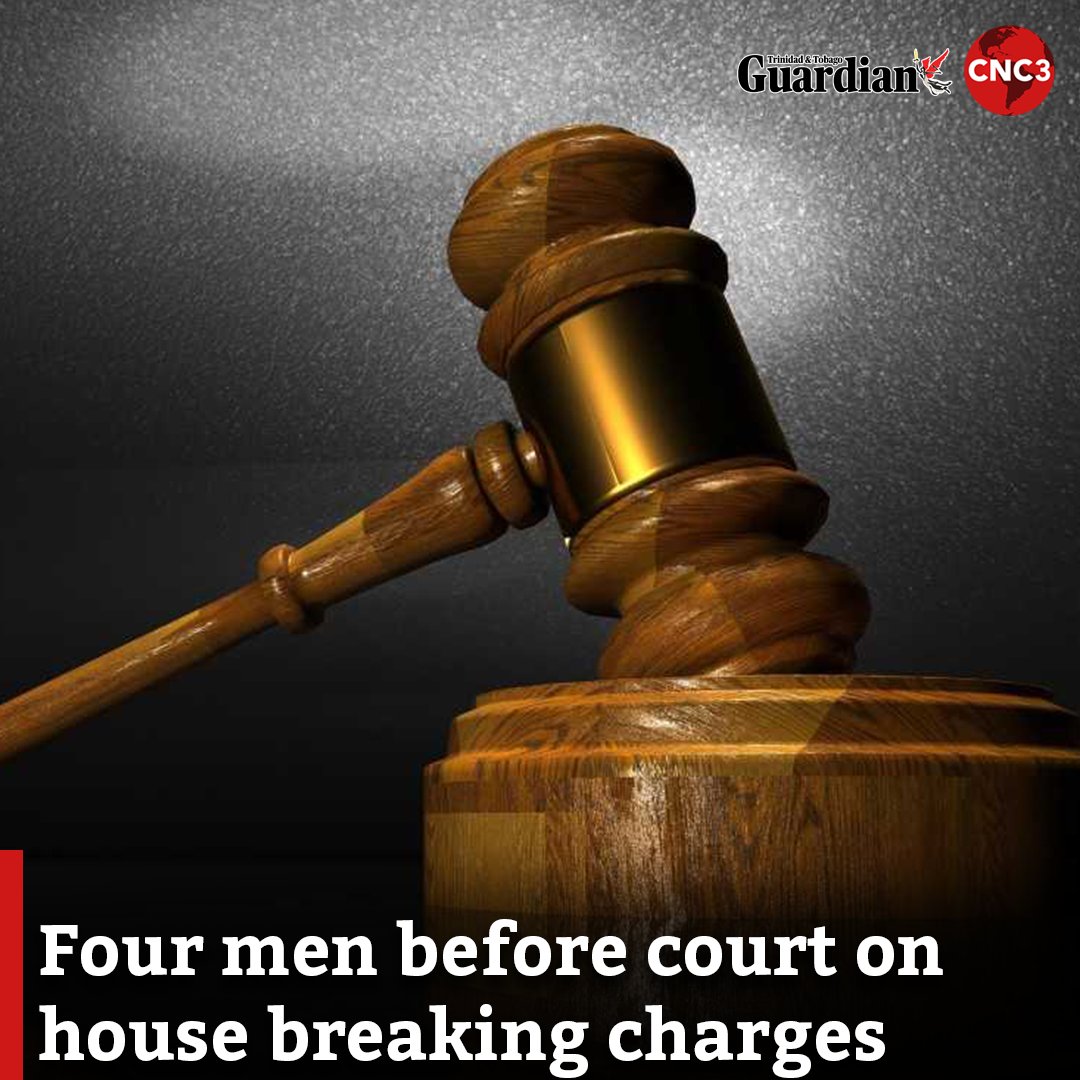 Four men have appeared before High Court Masters on charges of house  breaking and larceny arising from reports made within the last 48 hours.  For more: https://t.co/XspUUhjVKz