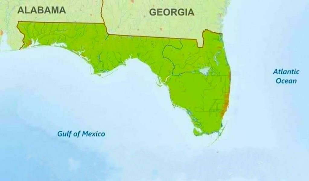 TerribleMaps's tweet image. When Florida gets cold