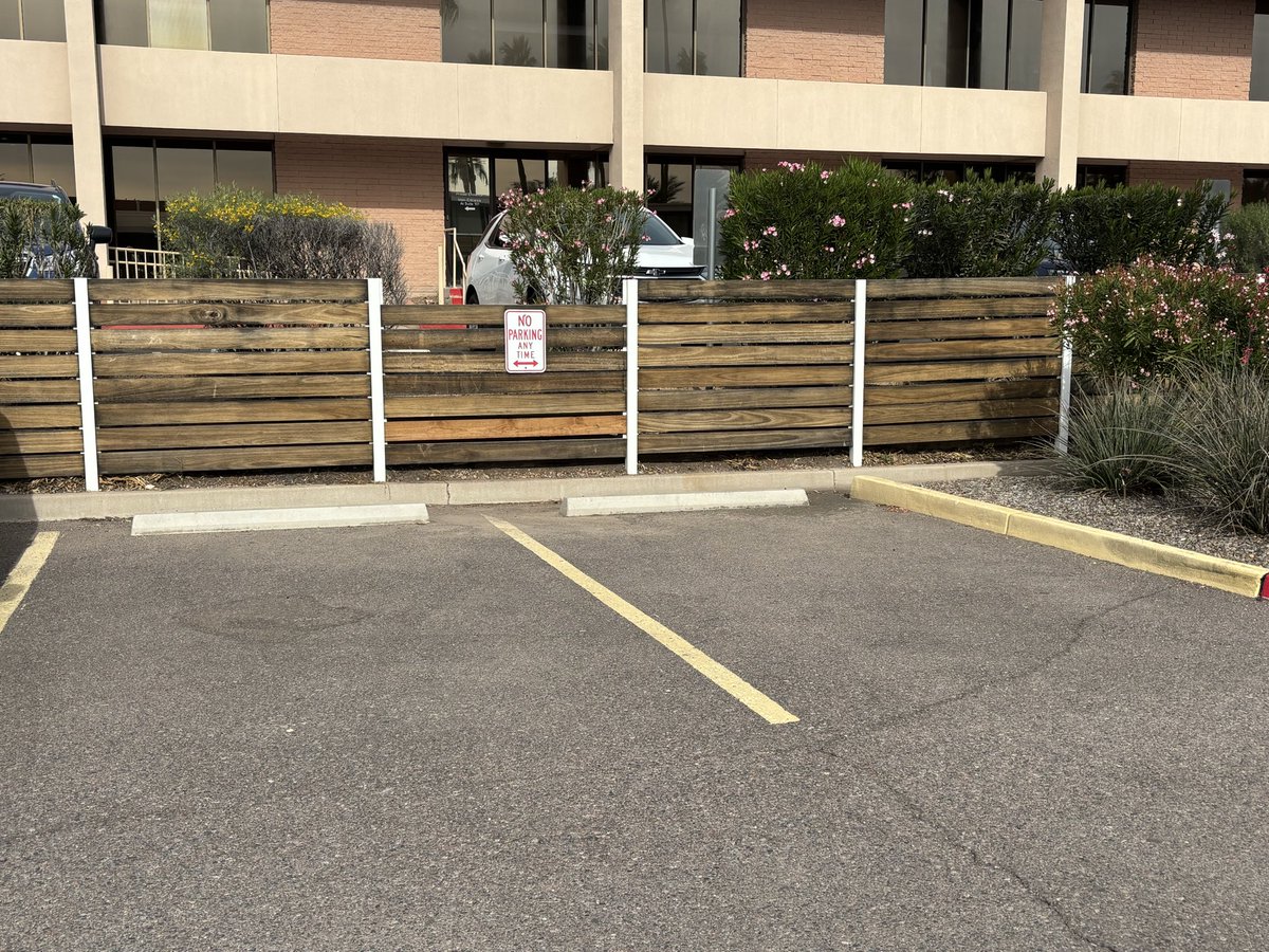 reserves's tweet photo. During a pkg lot inspection, got a kick out of this sign. Got me wondering - what came first: the striping or the sign? https://t.co/kcnDwGCox8