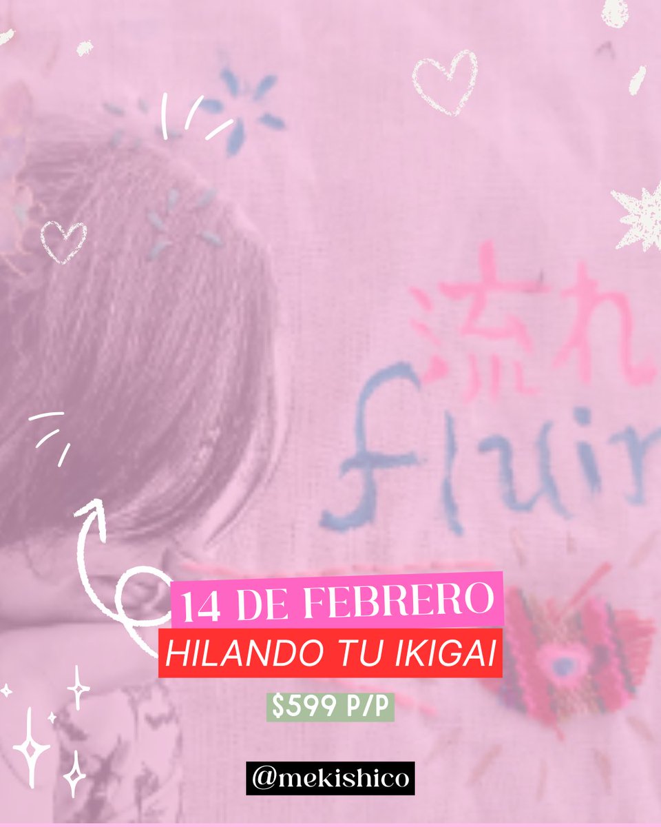 AlereCafe's tweet photo. 🧵 Hilando tu Ikigai
¿Quieres reconectar con tu propósito de vida? Este taller te guía a través de la filosofía japonesa del Ikigai mientras bordas con intención sobre un tenugui, una tela tradicional japonesa. 🤍 Entre charlas y prácticas, explorarás tu propio propósito. https://t.co/NH9m71HFef