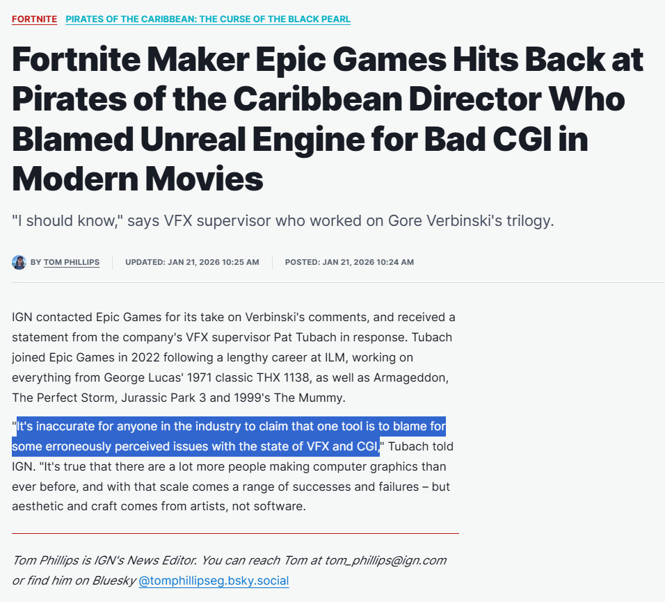 ThreatInteract's tweet photo. @EpicGames tries to damage control after Gore Verbinski repeats our proof (https://t.co/soADHZyBMe) showing how @UnrealEngine
is destroying actual realism by instead delivering uncanny garbage. 

Sub to help us make @EpicGames' incompetence in graphics become more mainstream. https://t.co/5gWuyRDRZ7