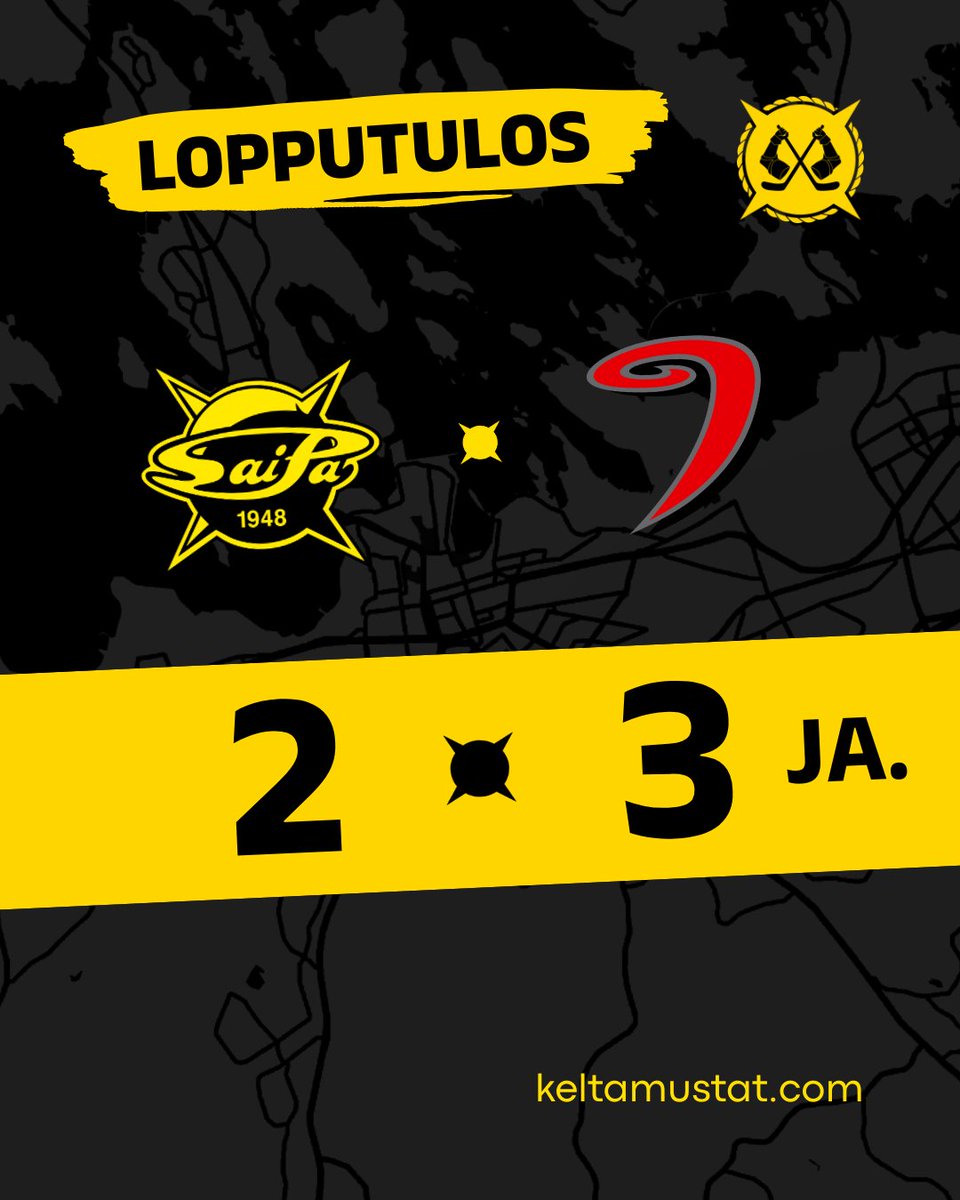 Piste jää Lappeenrantaan. Lauantaina lisää lätkää kotona kun Kärpät tulee mittaamaan kotijoukkueen virettä. Nähdään siellä💛🖤

#SaimaanKeltamustat #MeidänPojat #SaiPa #Lappeenranta