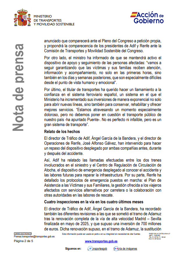 Ministerio Transportes y Movilidad Sostenible tweet media