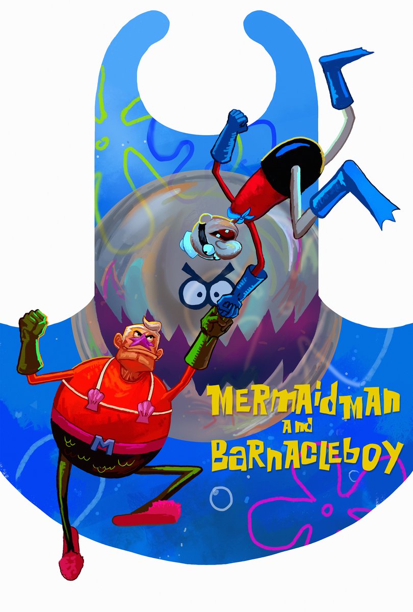 My Mermaid Man and Barnacle Boy FanArt!