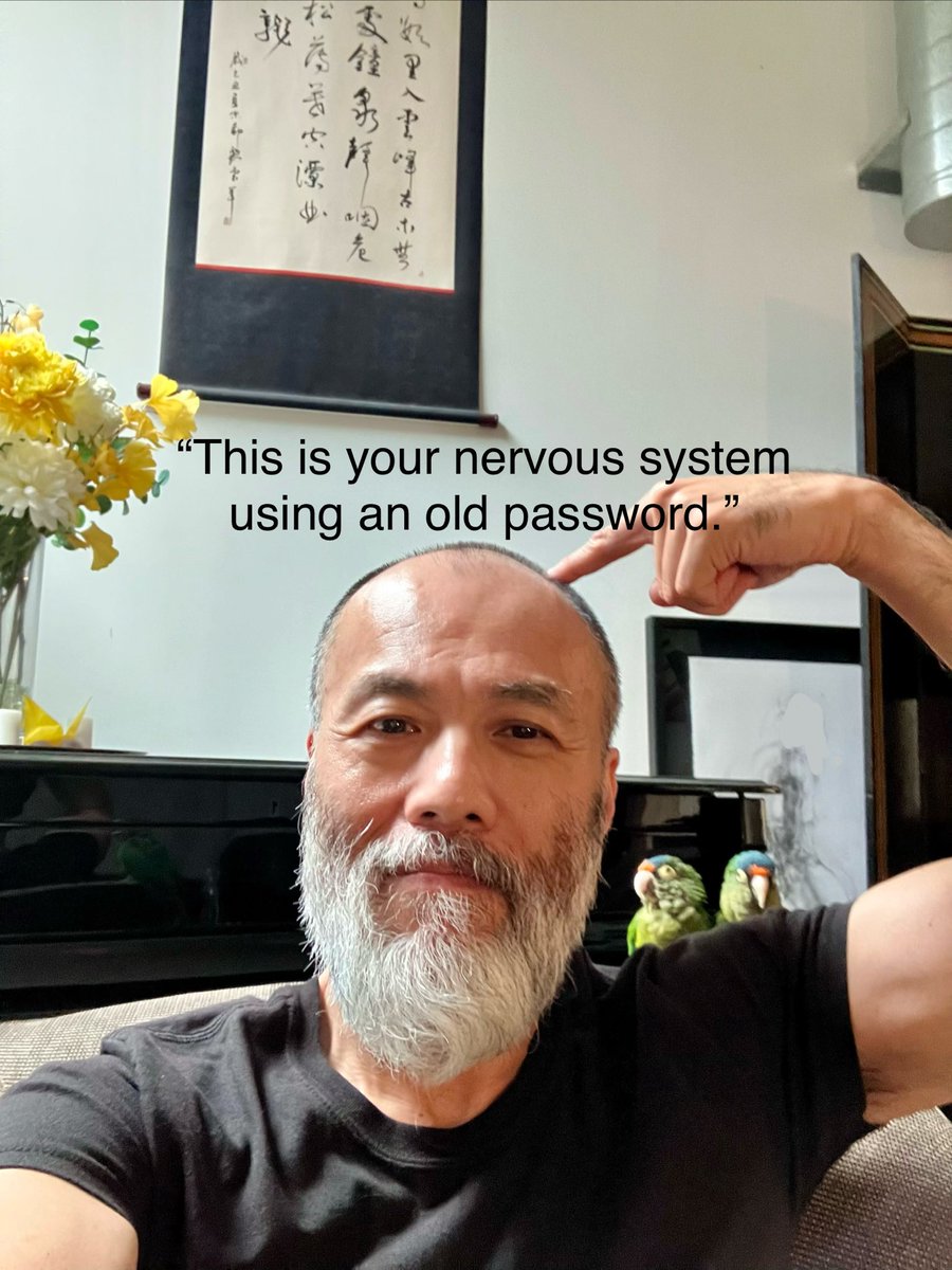 “THIS IS YOUR NERVOUS SYSTEM USING AN OLD PASSWORD.”
This is my new mantra I came up with as a sort of self bio-hack. It’s been modestly life-changing.
Love,
Henry
#biohack #neurology #rewiring