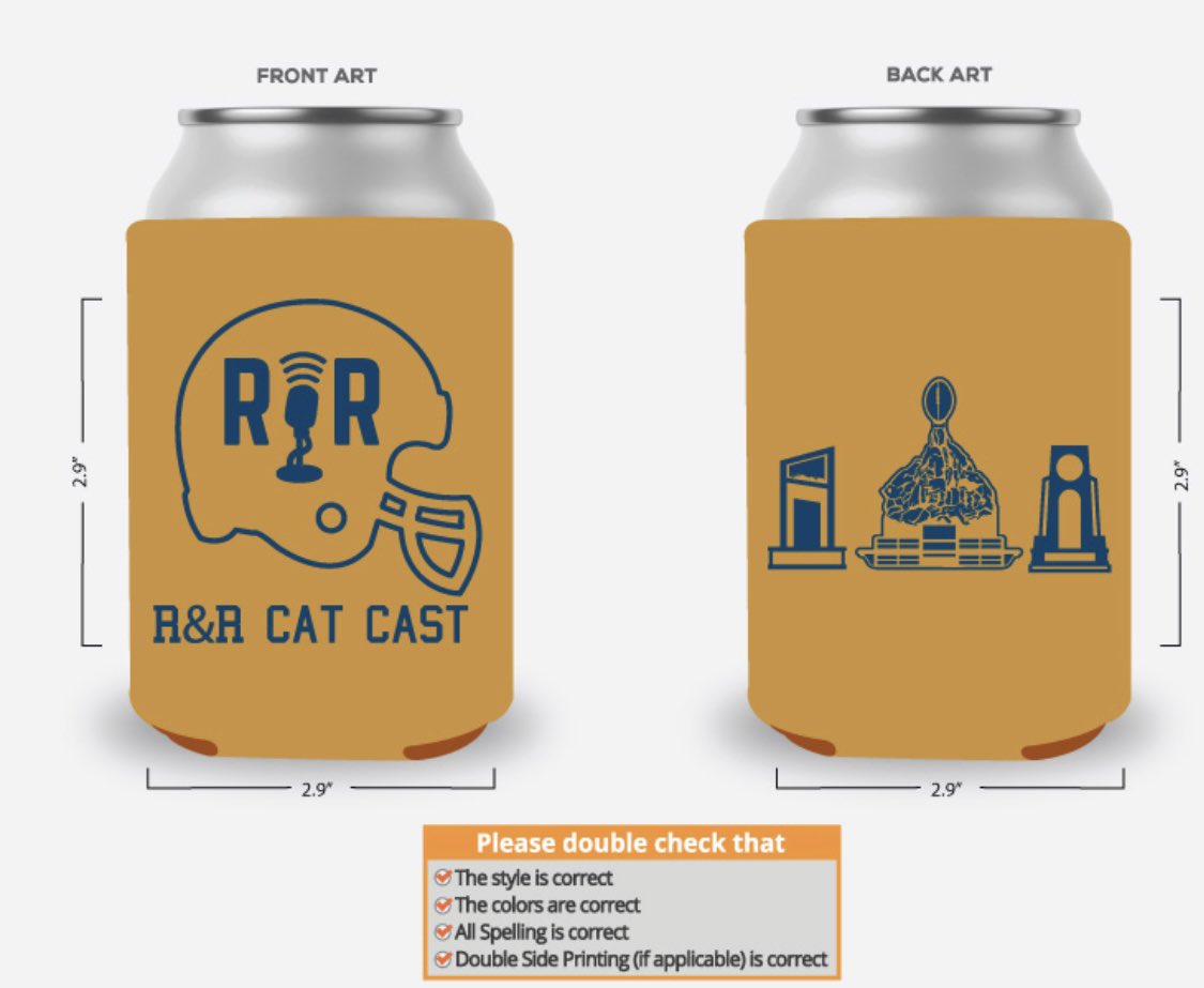 Recording a final recap episode tonight, including the lost questions from the NC episode. Let em’ rip!

Also, we will have special championship coolies soon!

#GoCatsGo