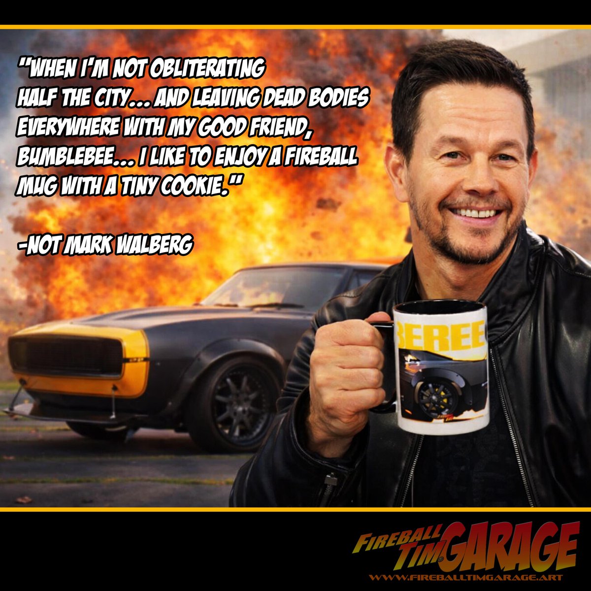 fireballtim's tweet image. What’s up you CHILI CHEESBURGLARS and welcome to AUTOMOTIVE POP CULTURE!! If you’re on the fence about being a part of TEAM FIREBALL, let’s explore what people are ACTUALLY saying....

**Disclaimer #1… *If you think that we really got Mark Walberg to stand in for this Bumblebee…