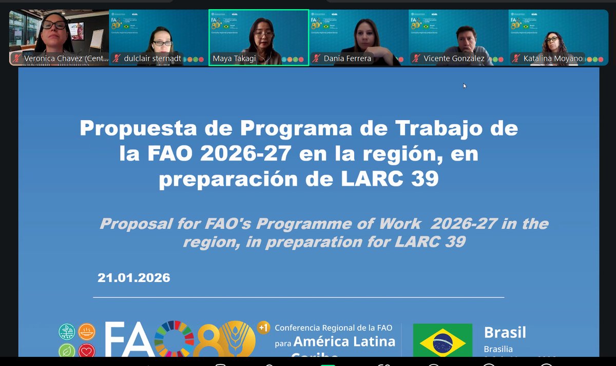🤝 El CIL participó en la Consulta al Sector Privado convocada por <a href="/FAOenEspanol/">FAO en español</a>    y liderada por  #ALAIAB, como parte de la preparación para la 39.ª Conferencia Regional (LARC39).

Nuestra directora ejecutiva, <a href="/vchavezman/">Veronica Chavez Man-Ging</a>, participó en las sesiones oficiales donde se abordaron
