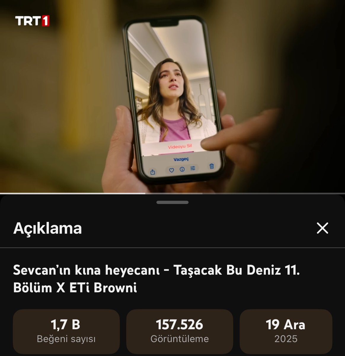 ellydeen's tweet image. videomuzun son silinenlerden silinmesine 2 gün geçmiş allah affetse ben affetmem artık seni ORUÇ FURTUNA