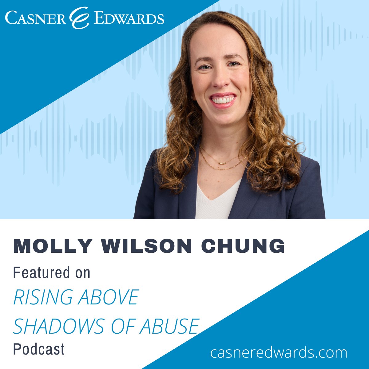 Casner attorney Molly Wilson Chung recently sat down with Grace Ovba as a featured guest on the Rising Above Shadows of Abuse podcast. 

Learn more and listen to the podcast here: casneredwards.com/news/casner-ed…

#CasnerAndEdwards #DivorceLaw #FamilyLaw