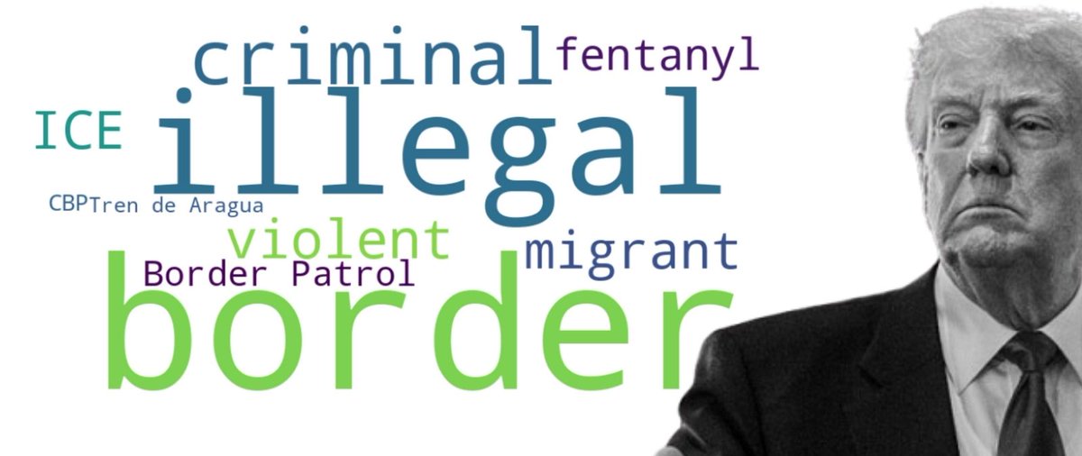 Un botón de la guerra de las palabras contra los inmigrantes en Estados Unidos. Me metí a revisar más de 4,000 posteos de <a href="/realDonaldTrump/">Donald J. Trump</a> en Truth Social durante su primer año (2da. admón) y analizar cómo construye ese discurso bélico. En <a href="/factchequeado/">Factchequeado</a>. factchequeado.com/teexplicamos/2…