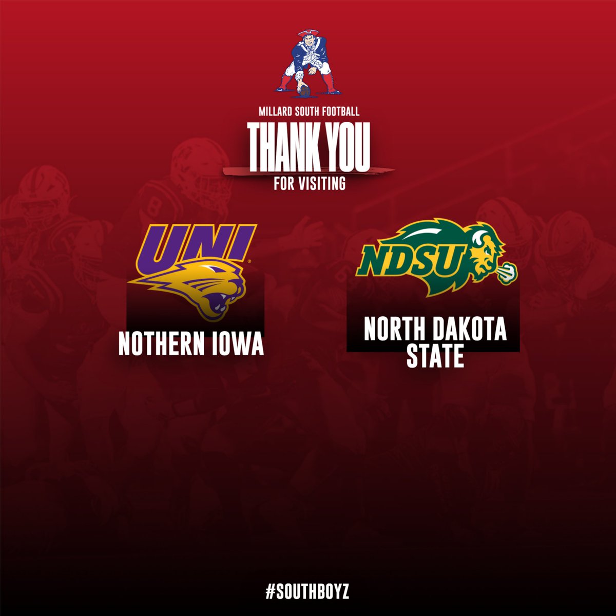 Millard South Football tweet media