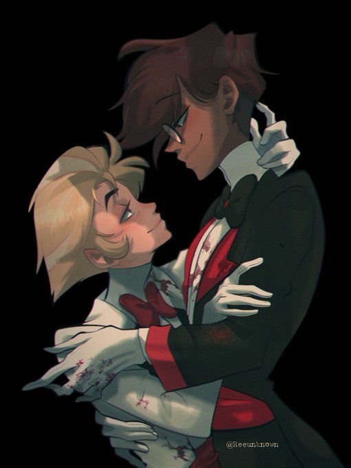 NicoleAndDeniss's tweet image. Au #radioapple

#HazbinHotel  x #yanderesimulator

Lu no sabe nada de sentimeintos y conoce a Alastor y se flecha enseguida y hace de TODO para que el sea suyo.
o
Lucifer es un asesino que esta obsesionado con Alastor y mata a todas sus rivales.
#Bambilu  #appleradio #radioapple