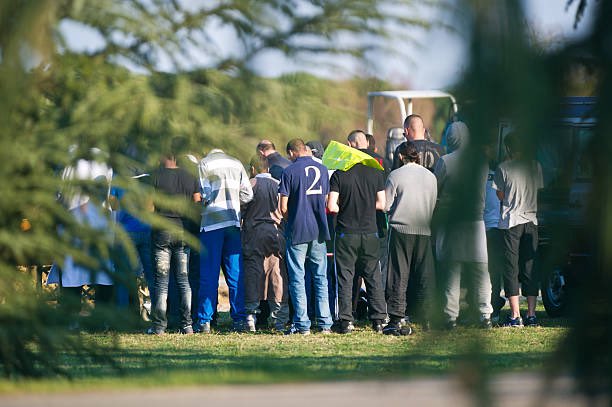 DrewPavlou's tweet image. Photographs from the burial of Mohammed Merah in Toulouse.

He received community support from local Islamists after he held an eight year old French Jewish girl up by the hair and executed her while filming it on his GoPro.

Every single person at this funeral should have been…