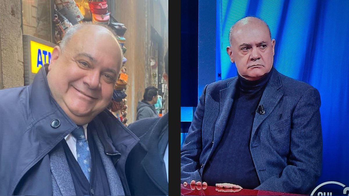 #chilhavisto
Il nostro "grande avvocatone" (cit) Nicodemo Gentile -detto Penelopo-, dimagritissimo e quasi irriconoscibile.
Come ti cambiano il viso 30 (?) kg  in più...