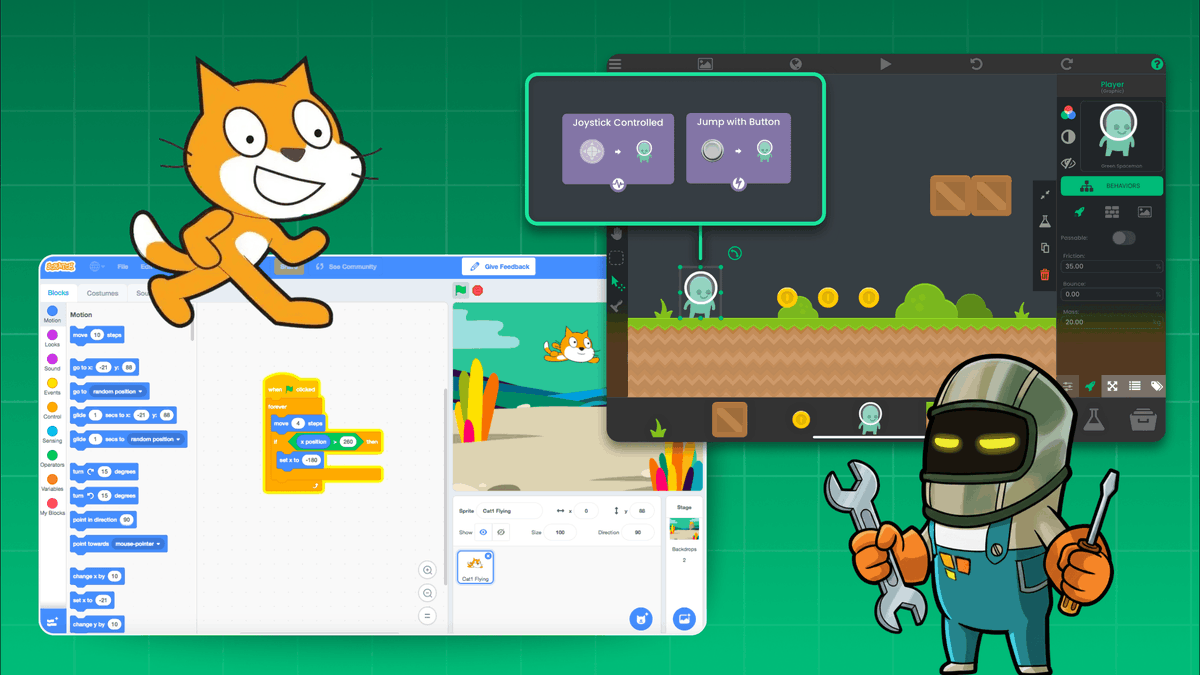 hyperPadApp's tweet image. If you were about to start game development, which tool would you choose? 

Scratch or hyperPad - why?

#scratch #hyperPad #gamedev #indiegames #nocode 

hyperpad.com/blog/how-does-…