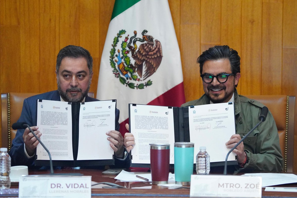 Firmamos un convenio con el subsecretario <a href="/vidallerenas/">vidal llerenas</a>, de la <a href="/SE_mx/">Economía México</a>, para impulsar la creación de Centros de Educación y Cuidado Infantil #CECI en los Polos de Desarrollo Económico para el Bienestar.

Trabajamos de manera coordinada para promover este modelo de cuidados