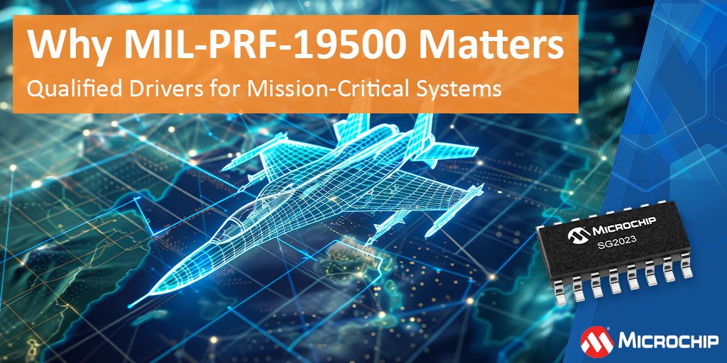 MicrochipTech's tweet image. Top 3 reasons engineers choose MIL–PRF–19500 qualified driver arrays:

1. Long-term durability
2. Reduced downtime
3. Reliable system performance

Explore more: mchp.us/49h2jsK. 

#EngineeringSolutions #AerospaceTech