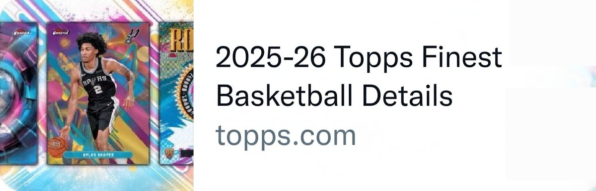 cardrestocks's tweet image. Tuesday drop 👇 #TOPPS #AD 

Details : bit.ly/4qBJsyy