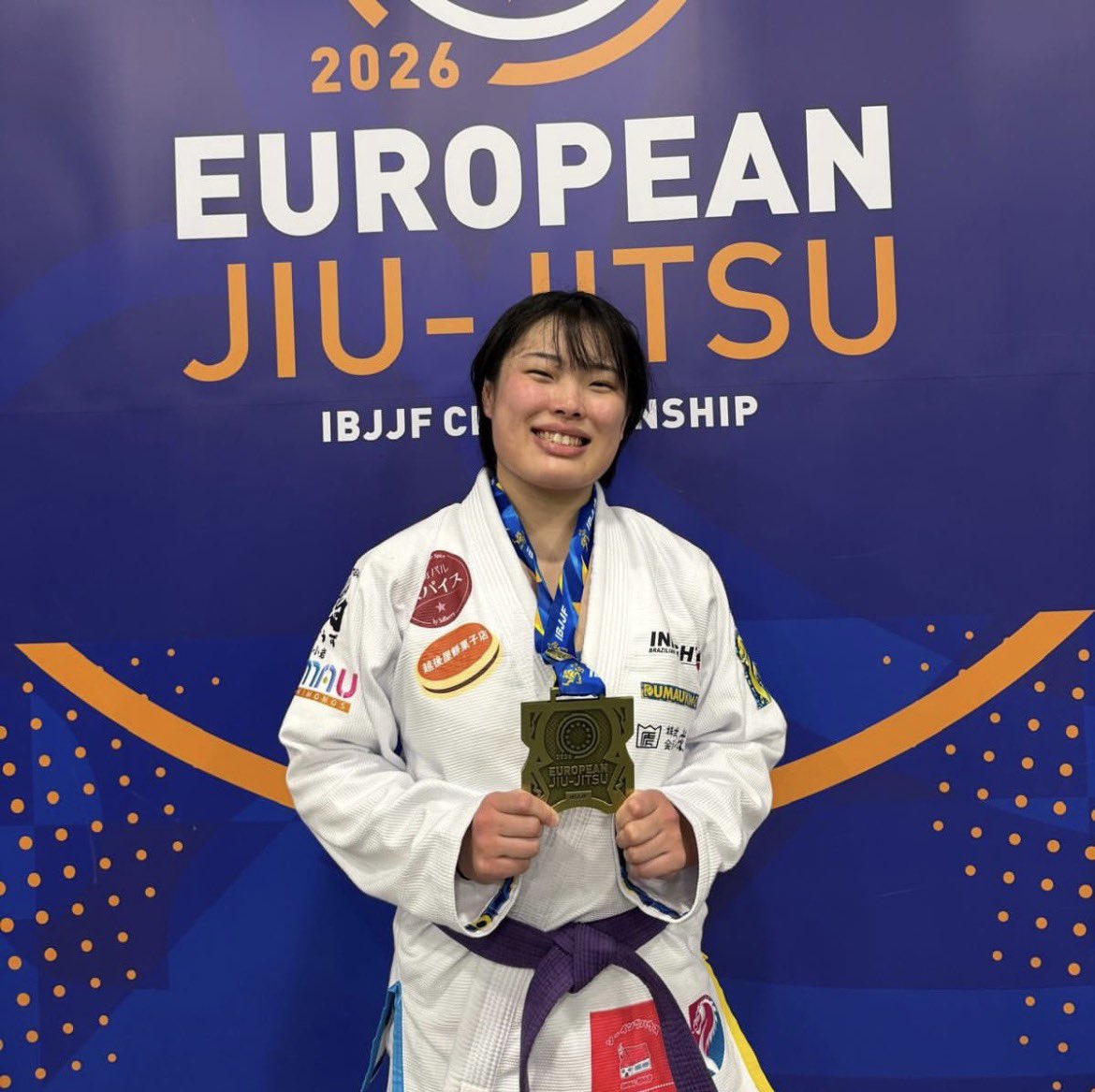yanagi_asami's tweet photo. European Jiu-Jitsu Championship 2026 🇪🇺🥋
3rd place 🥉

応援してくださった皆さま、本当にありがとうございました！
また次に向けて頑張ります🔥 https://t.co/eASyxwk4XF