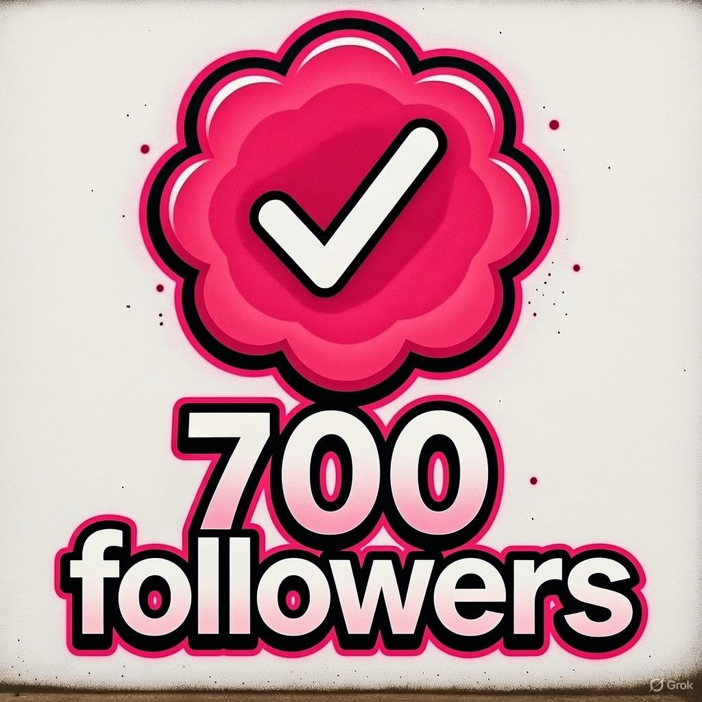 700 followers is not a dream if you have patience and consistency.
Say hi