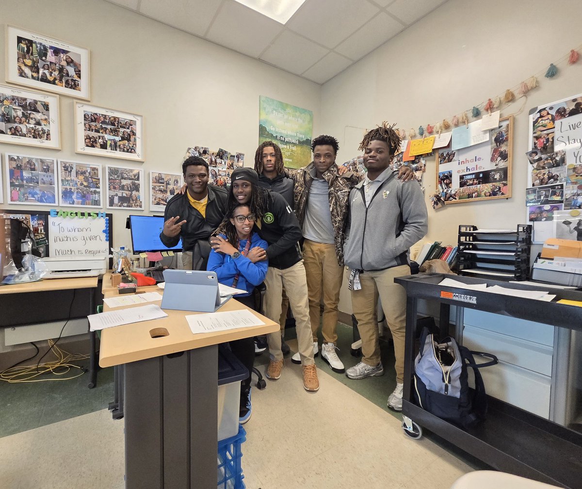 Rockette_Rogers's tweet photo. It is getting closer to time, my seniors do not have long. I am cherishing the moments.  I love my boys, my babies...
@Carver_FB
#studentathletes https://t.co/2LcEyCU8ay