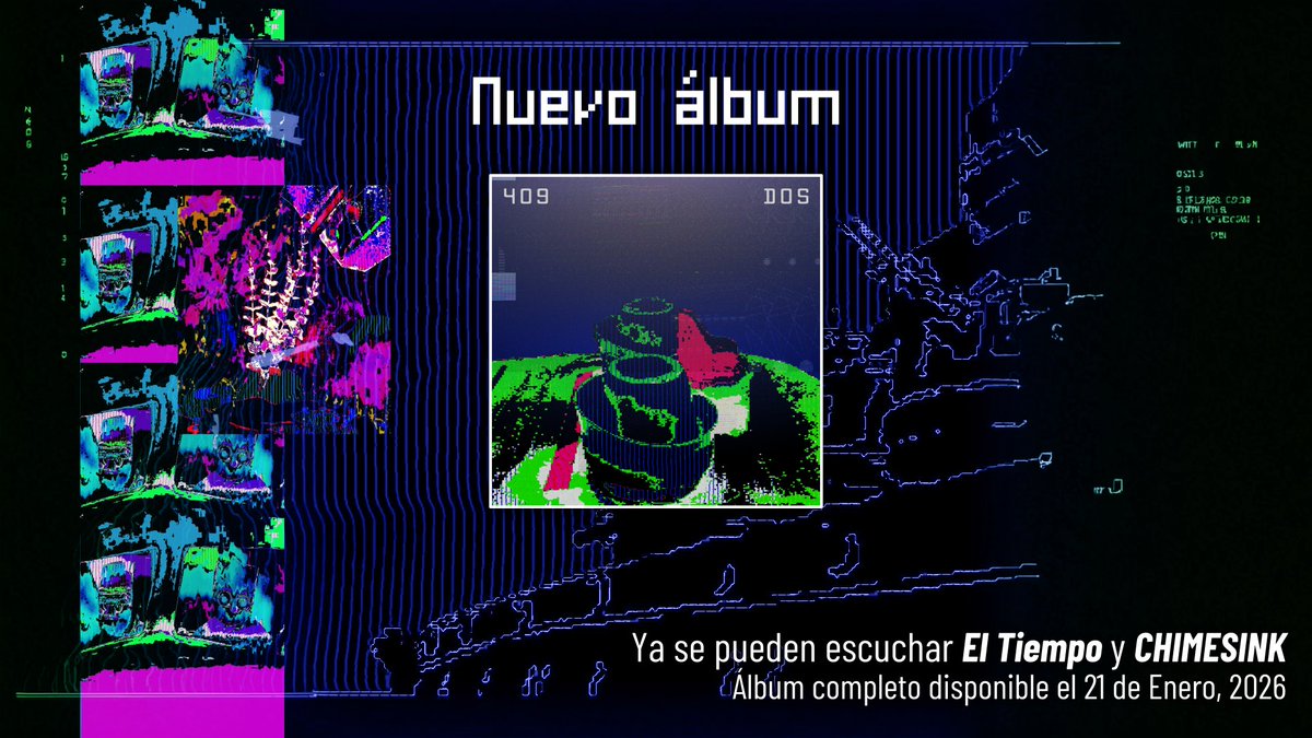 DepositoSonoro's tweet photo. Hoy se lanza el esperado disco DOS, proyecto que se sitúa en la intersección de la electrónica experimental, arte digital y narrativa audiovisual contemporánea. El nuevo álbum audiovisual de @cuatroceronueve 
➡️https://t.co/whhTAWXKs2 https://t.co/MD6XFbORlm