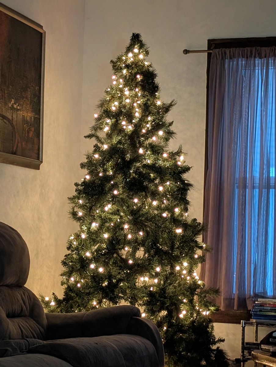JessicaKFoster's tweet image. I didn't want to take my tree down yet so I just de-Christmased it. It is now a winter tree and provides me with January whimsy. All the rules are made up. I'm an adult.