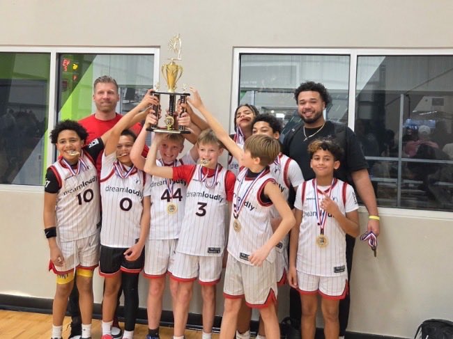 6th Grade Dream Loudly gets their first tournament title in Ft. Wayne, Indiana. We are just starting our journey and looking to take the next step! #DreamLoudlyBasketball