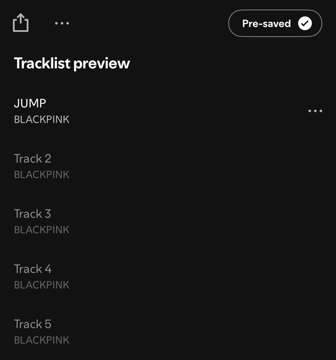 villainpinks's tweet image. DEADLINE will have 5 tracks including JUMP @BLACKPINK