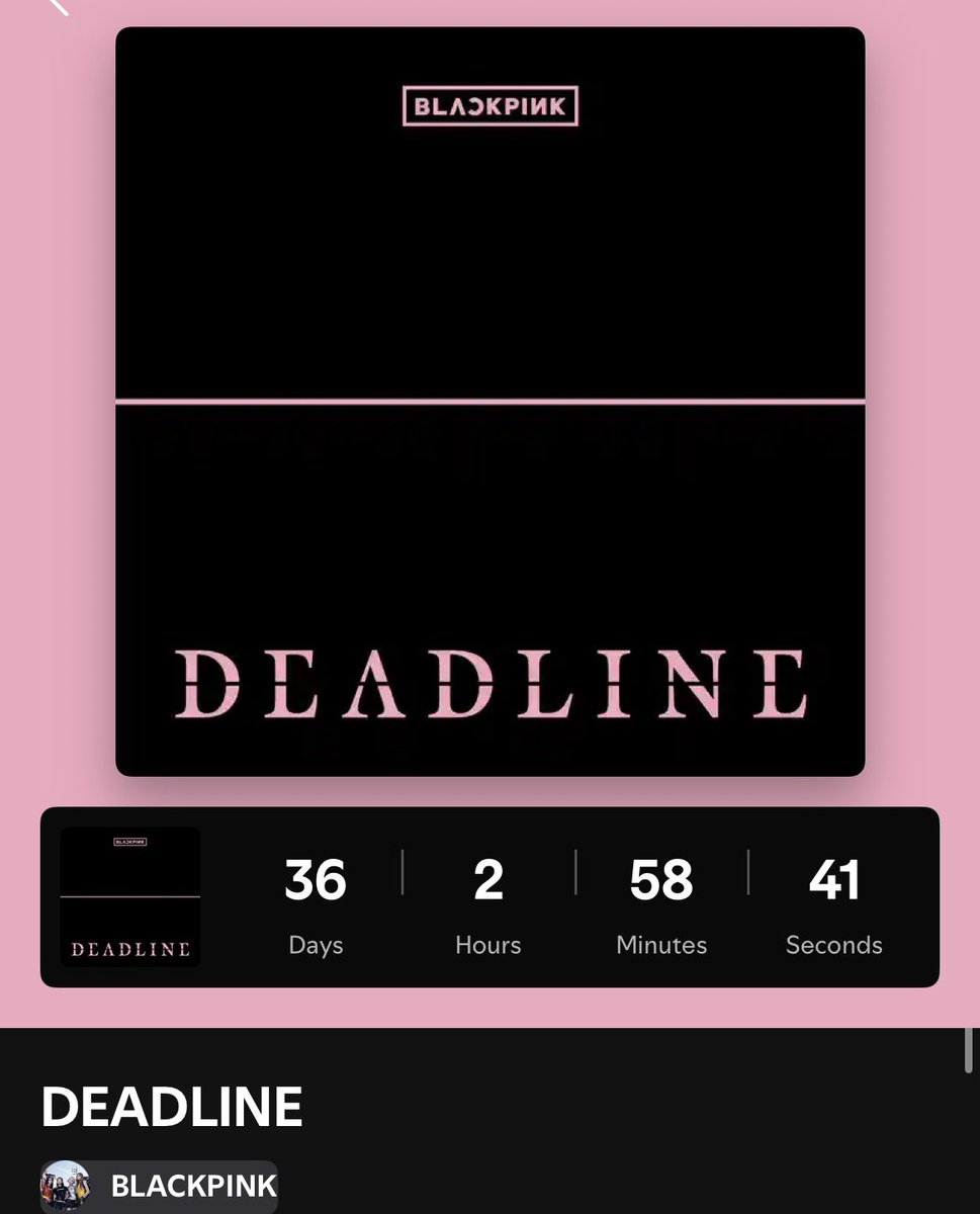 villainpinks's tweet image. DEADLINE will have 5 tracks including JUMP @BLACKPINK