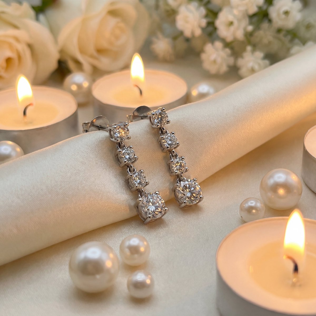 DiamondClubPE's tweet image. A cascade of brilliance. ✨

These 18ct white gold drop earrings feature round brilliant cut diamonds, expertly set to maximise sparkle and fire. Refined, elegant, and designed to elevate any look—day or night. 

#DiamondJewellery #WhiteGold #LuxuryStyle #FineJewelleryAustralia