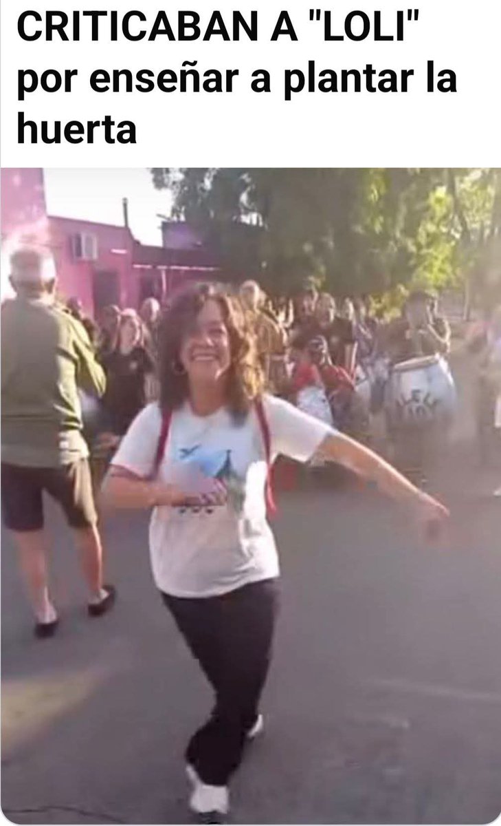 Loli les enseñaba a sembrar, esta TERRAJA, les enseña a bailar en el caño!