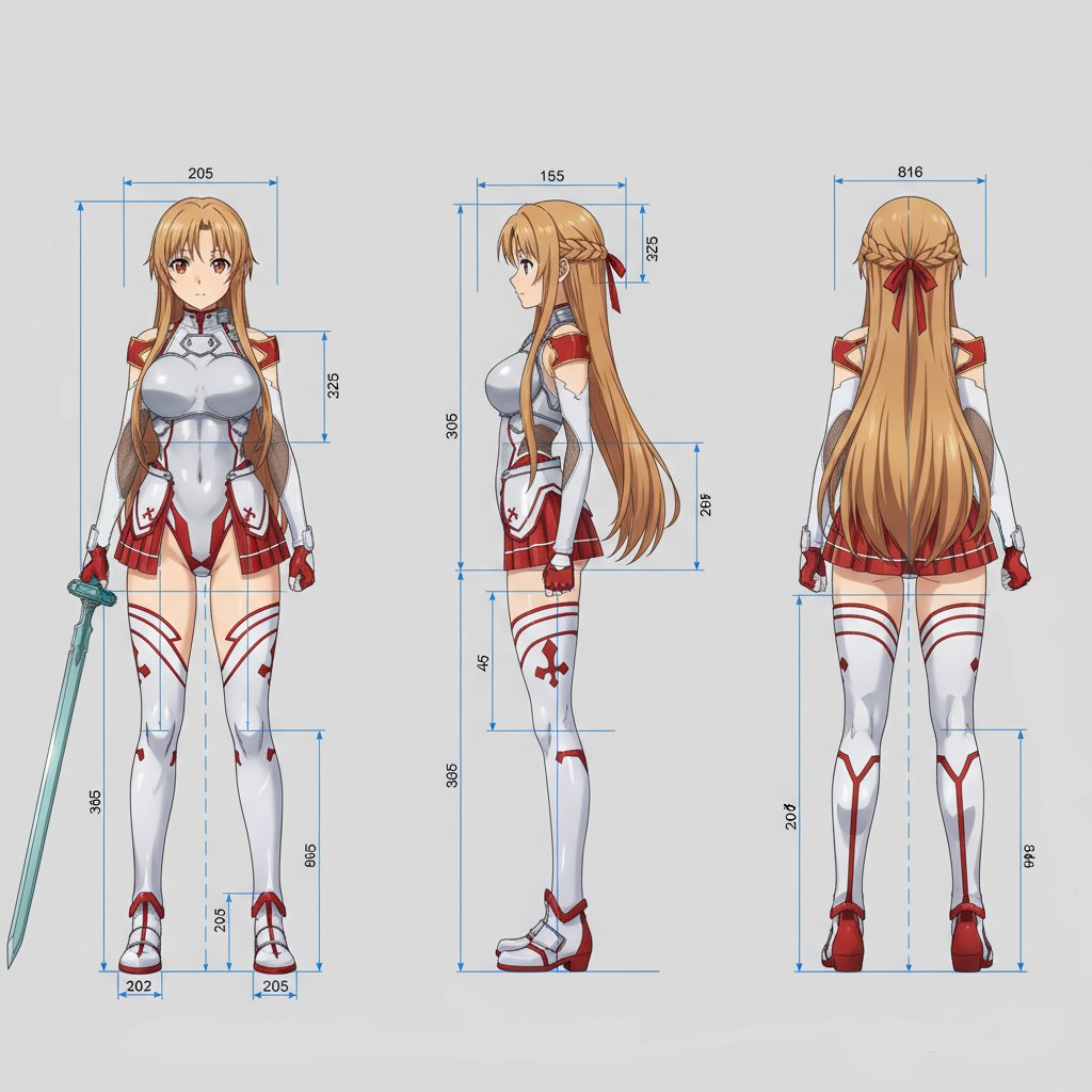 うちの3Dヒロイン達を
アニメ資料っぽく変えて遊んだやつ 