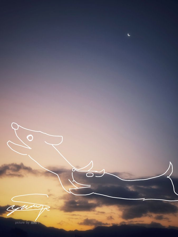 かけていくね。 
 #綿帽子のキリトリ世界