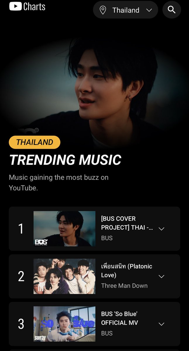 myereumairy's tweet image. Youtube Trending Music ✨🩵🩹

บัสอ้วรไม่แบ่งใคร 1-3 เหมาค้าบบบบบบบ

# 1 #THAI_9นาฬิกา
# 2 #เพื่อนสนิท 
# 3 #BUS_SoBlue_MV