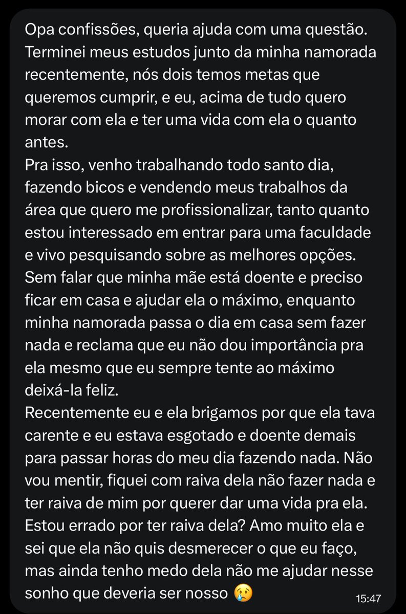 Confissoes pra ler cagando 𝕏 tweet media