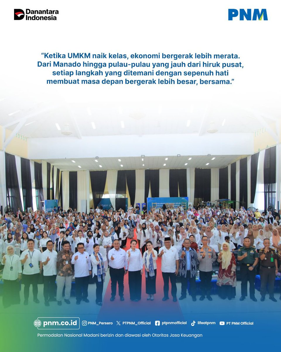 PKU Akbar PNM Manado hari ini menjadi penanda langkah yang diperluas.
Bukan hanya ruang temu dan pembelajara
#PNMPemberdayaanUMKM #PNMUntukUMKM #MelayaniSepenuhHati #BetaSelaluAda