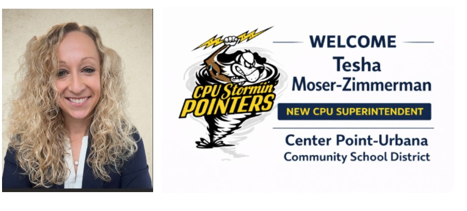 CPUSchools's tweet image. 🎉 Welcome our new Superintendent!
The Center Point–Urbana CSD is excited to announce Tesha Moser-Zimmerman as our new Superintendent beginning July 1, 2026. We look forward to her leadership and partnership with our students, staff, families, and community.