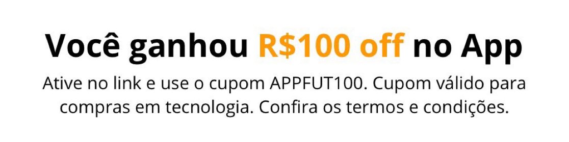 CalangoPromos's tweet image. CUPOM DE R$100 NA AMAZON! 🔥

Seja Prime, ative no link e use o cupom de desconto exclusivo da oferta Amazon!

Acesse aqui e aproveite código: APPFUT100
amzlink.to/az0BbhvCLkhXc

Seja Prime 30 dias GRÁTIS:
amzlink.to/az0VNMvDU0TpB